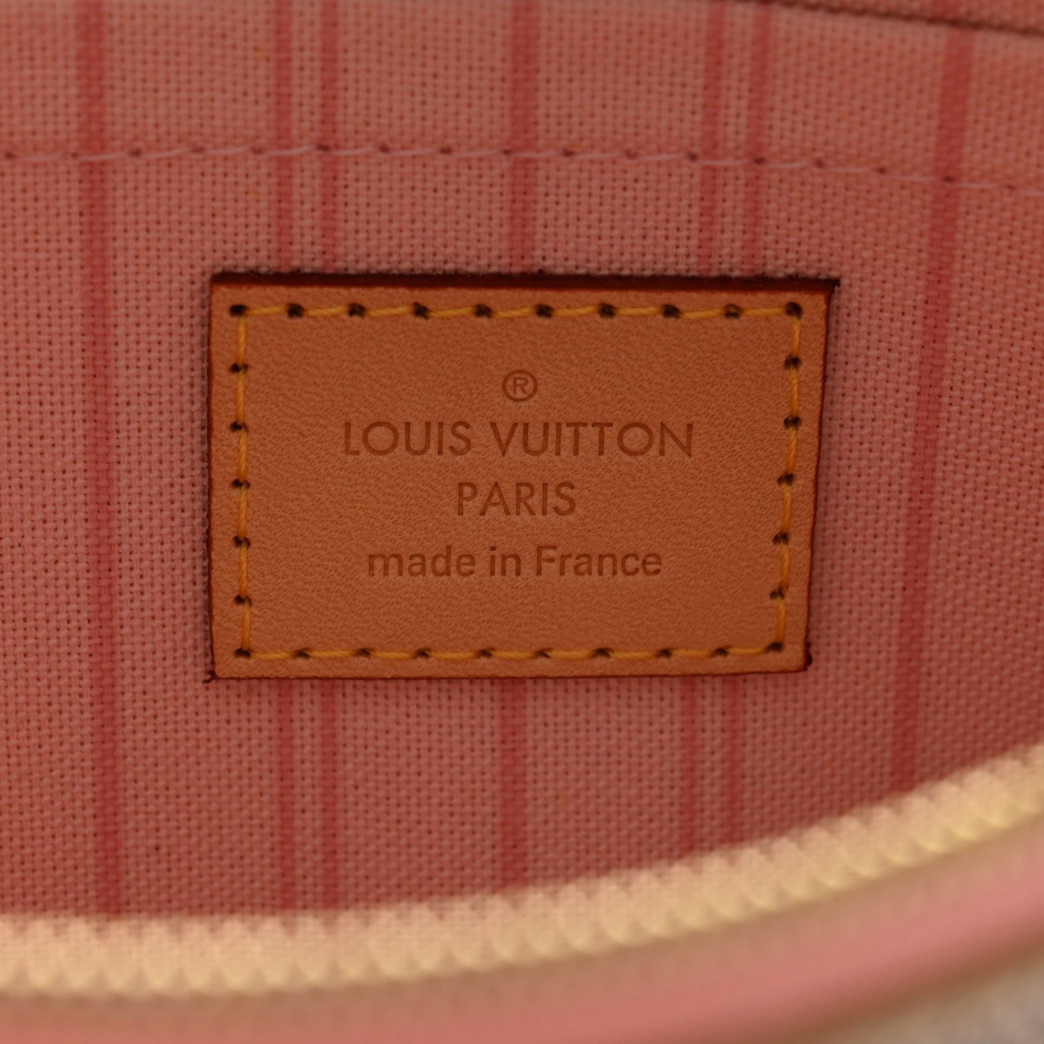 Louis Vuitton Damier Azur Neverfull MM GM Pochette Rose Ballerine 6 of 6