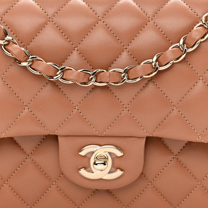Chanel Lambskin Quilted Medium Double Flap Brown 8 of 11