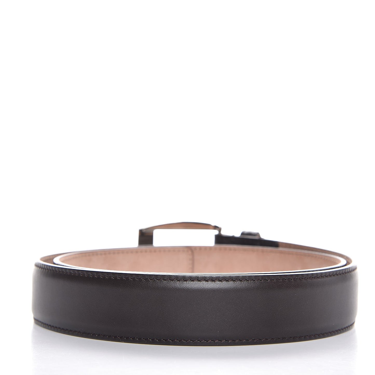 Calfskin Belt 80 32 Dark Brown