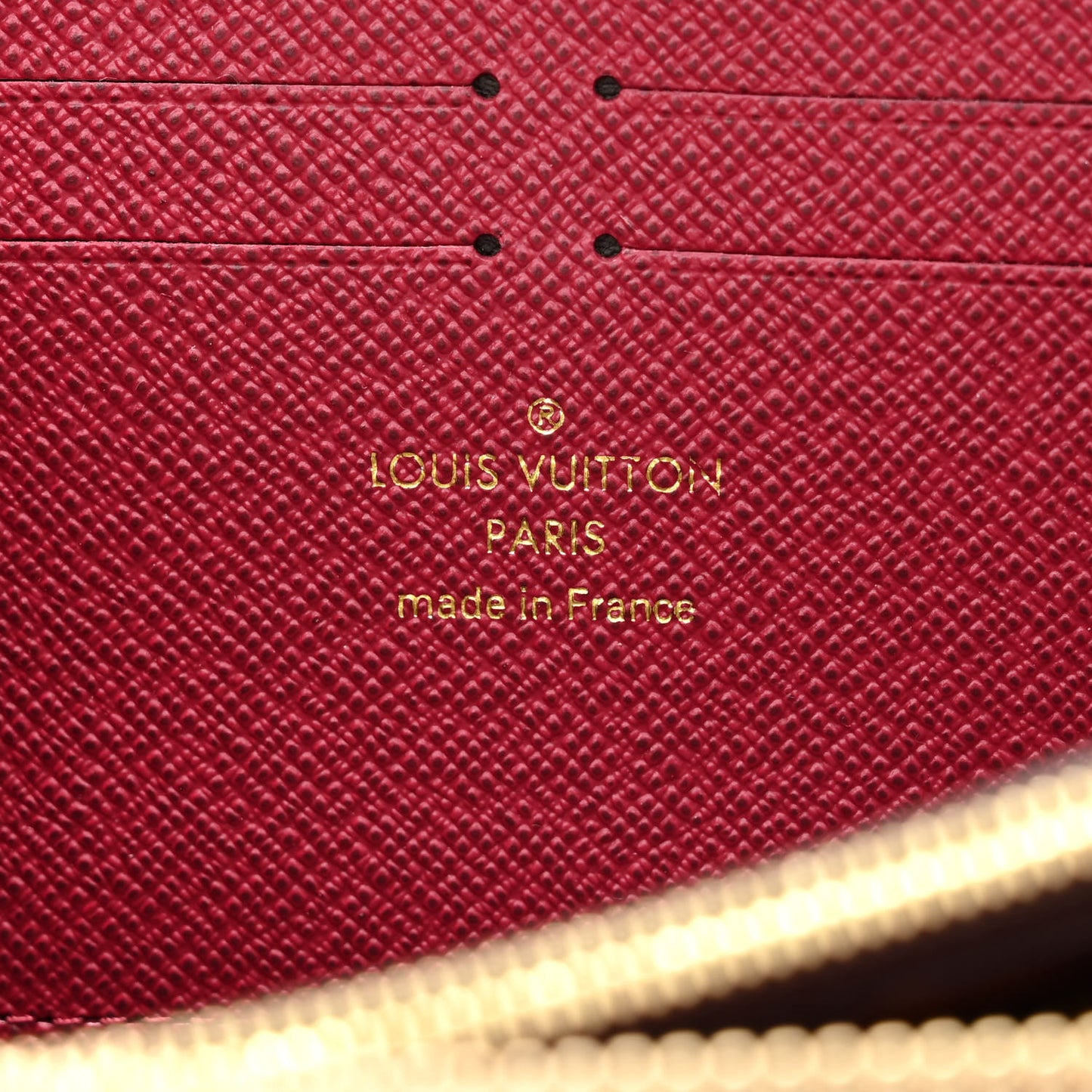 LOUIS VUITTON Monogram Clemence Wallet Fuchsia