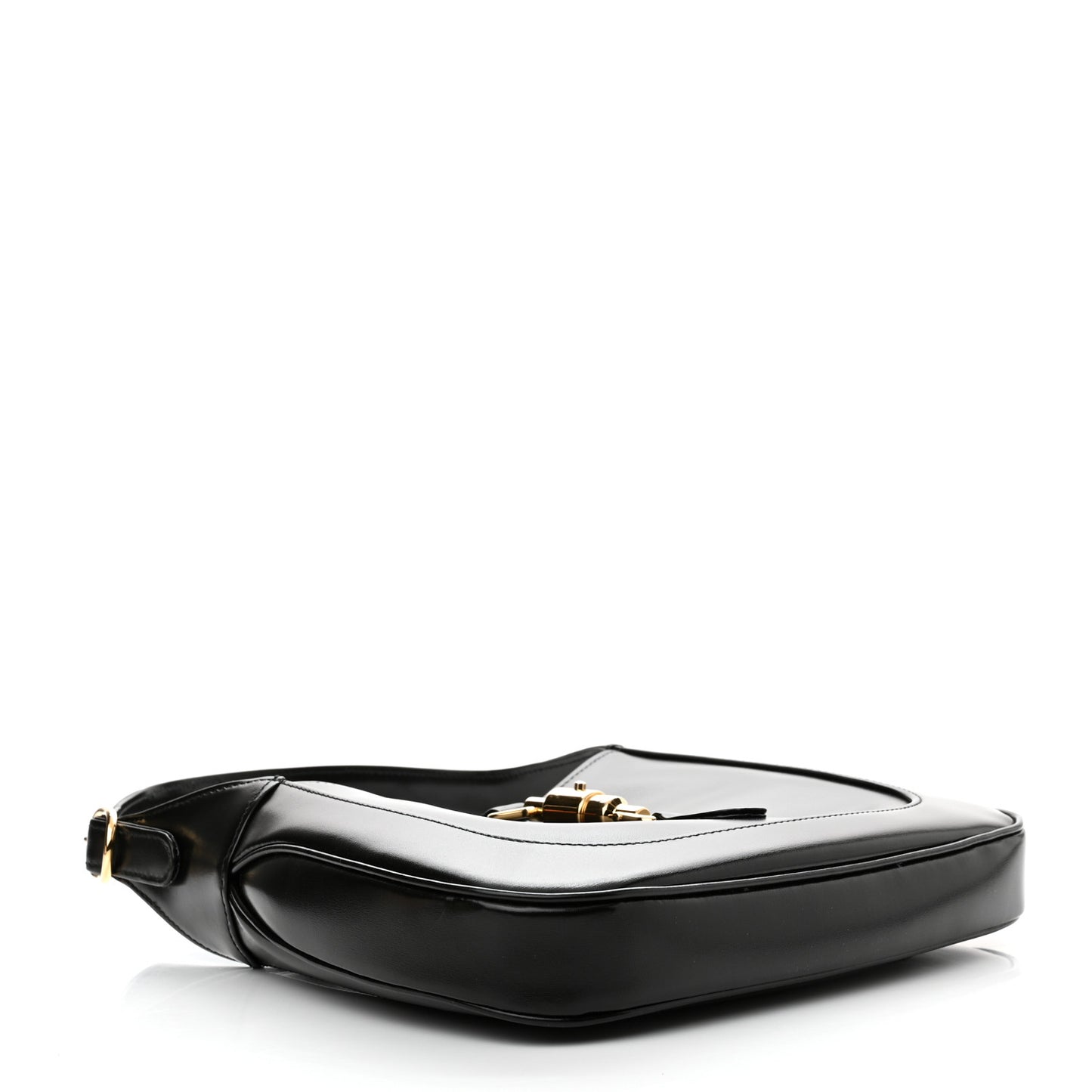Boarded Dyana Lux Calfskin Small Jackie 1961 Hobo Black