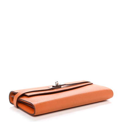 Hermes Epsom Kelly Longue Wallet Orange 3 of 4