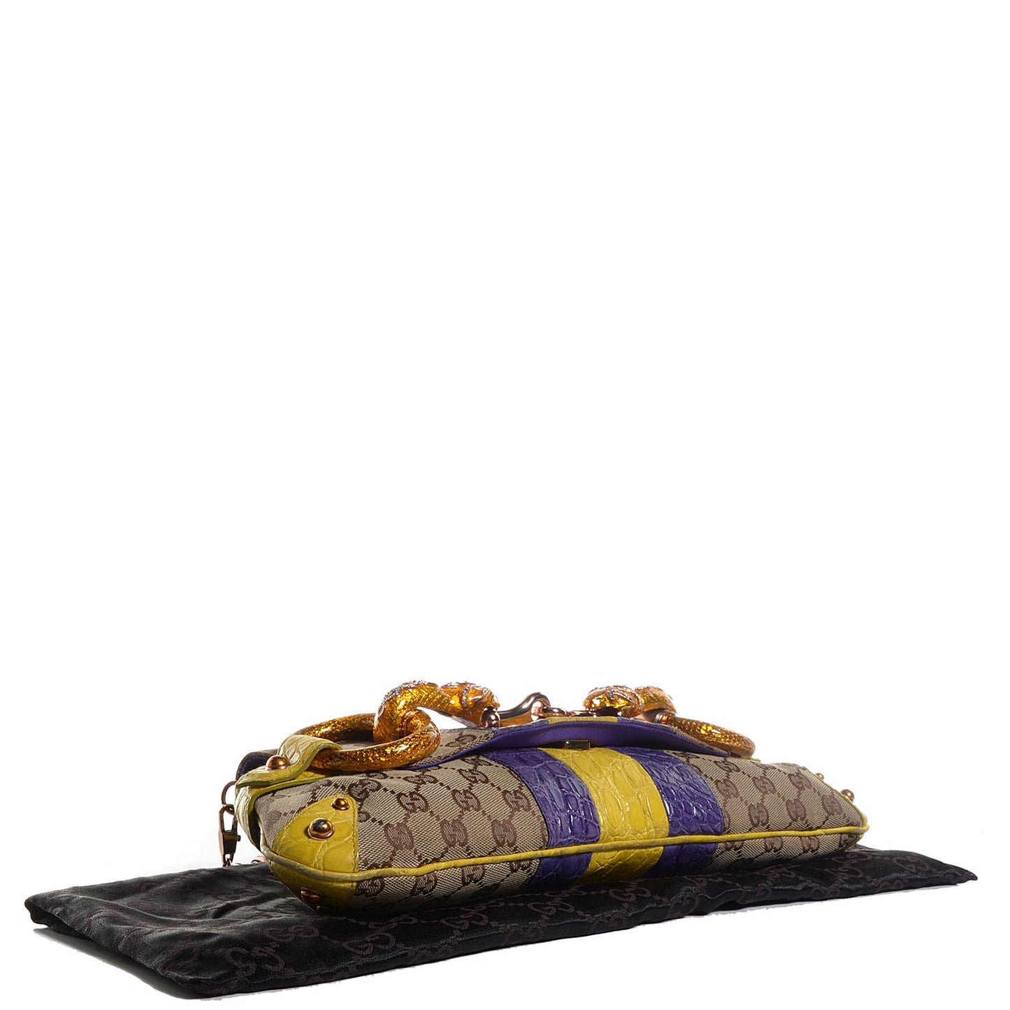 Monogram Alligator Tom Ford Snake Horsebit Clutch