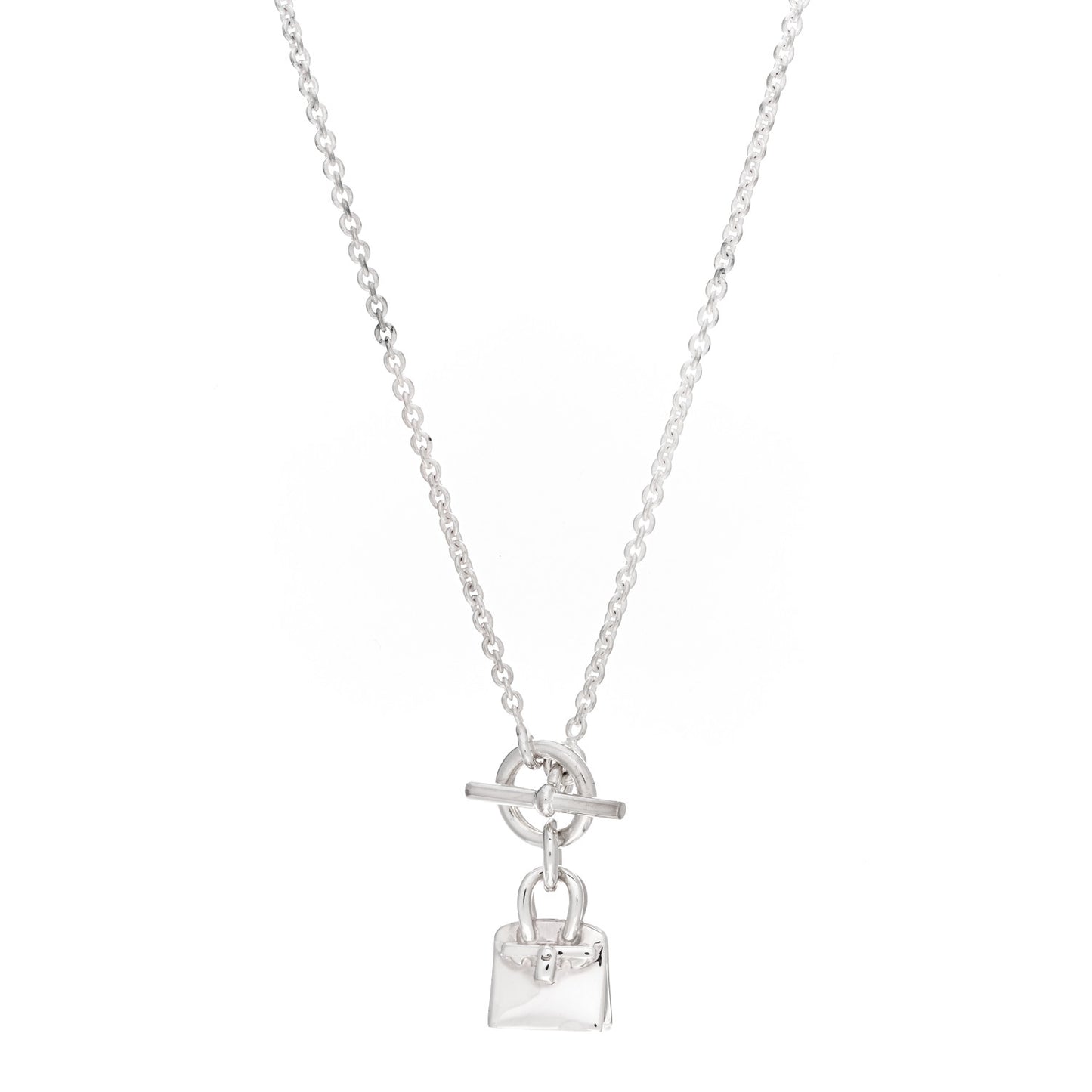 Sterling Silver Birkin Amulette Pendant Necklace