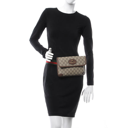 Gucci GG Supreme Monogram Neo Vintage Web Belt Bag Brown 2 of 8