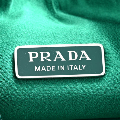 Prada Satin Crystal Mini Re-Edition 2000 Bag Mango 6 of 10