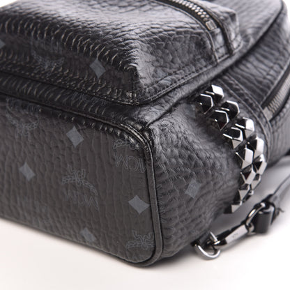 MCM Visetos Side Stud X-Mini Stark Bebe Boo Backpack Black 12 of 18
