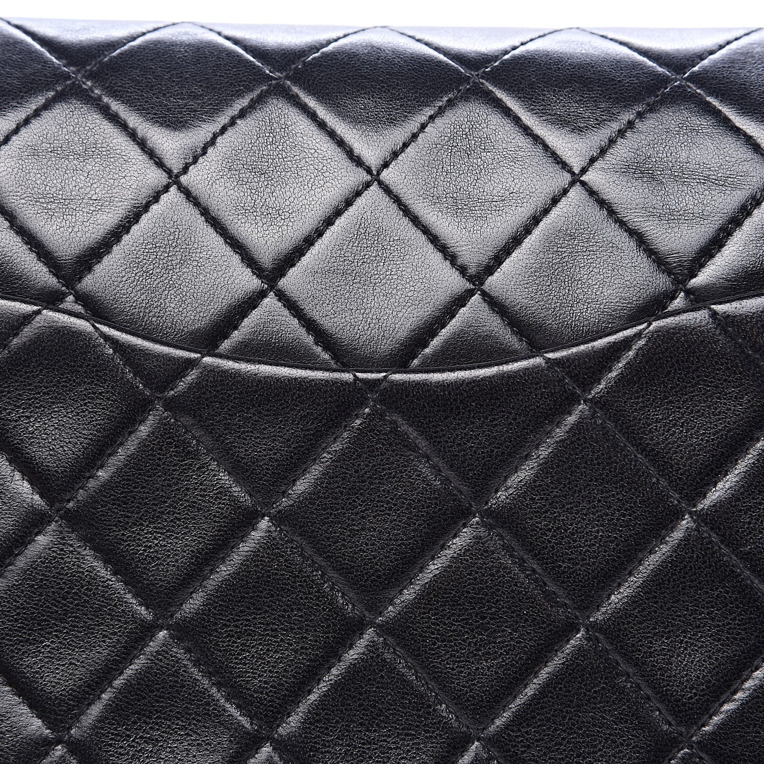 Chanel Lambskin Quilted Medium Double Flap Black 15 of 16