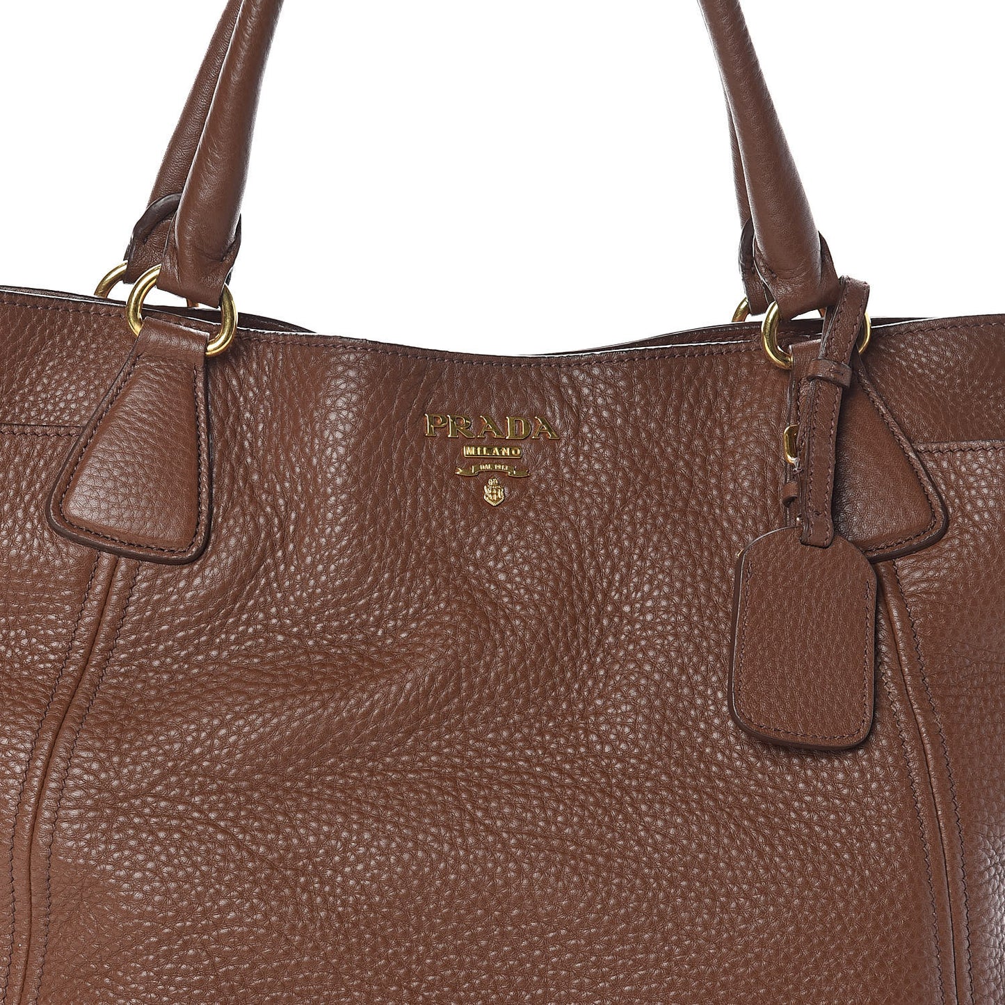 Vitello Daino Side Pocket Tote Palissandro