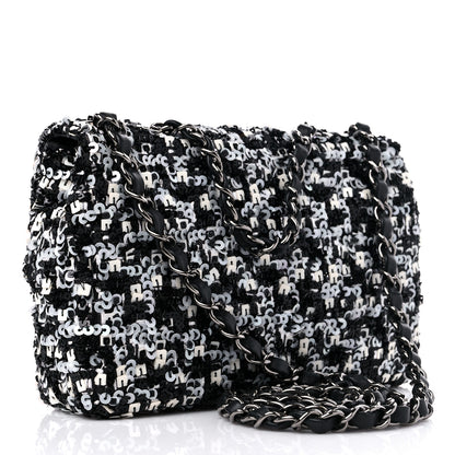 Chanel Sequin Lambskin Mini Flap Silver Black 3 of 11