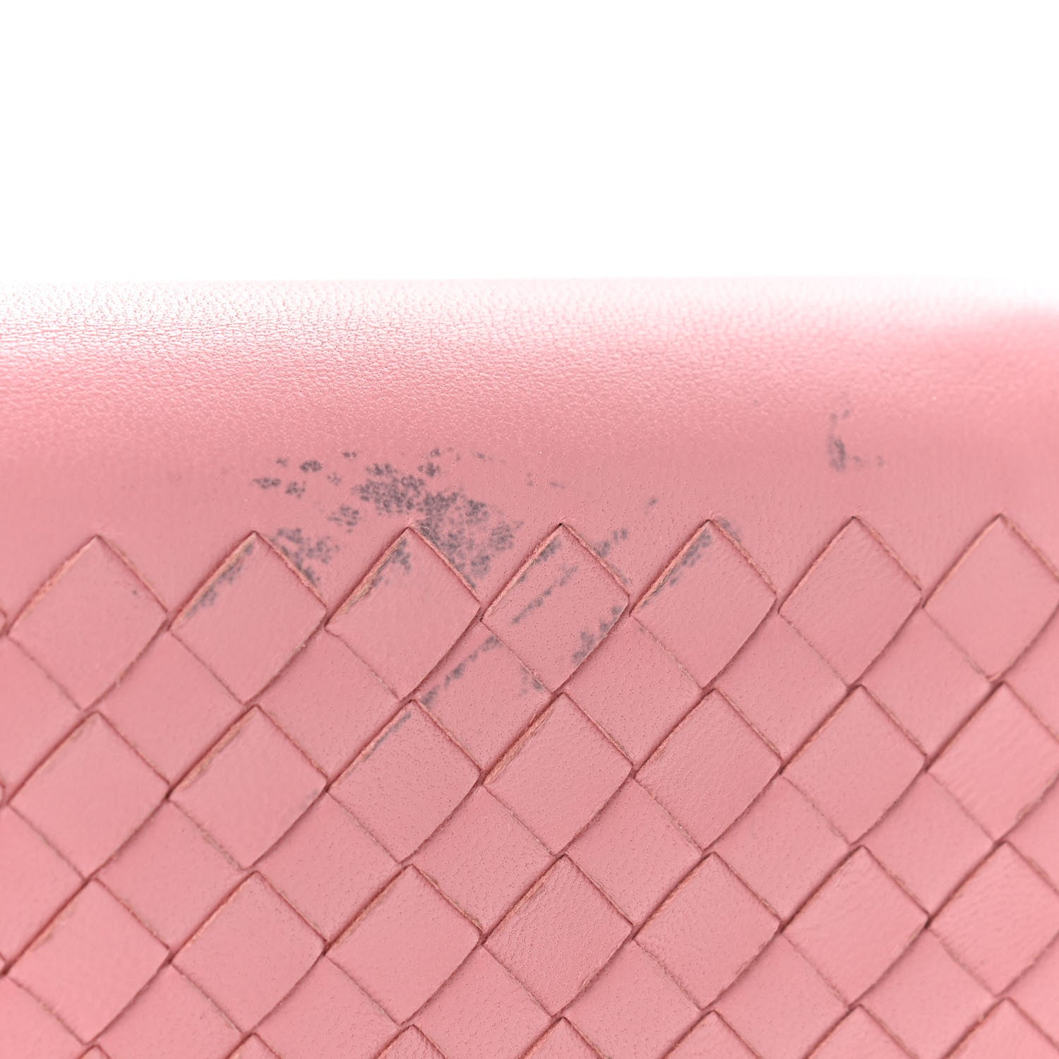 Bottega Veneta Nappa Intrecciato Continental Wallet on Chain Pink 8 of 10