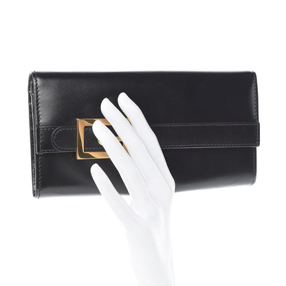 Gucci Calfskin Buckle Wallet Black 2 of 12