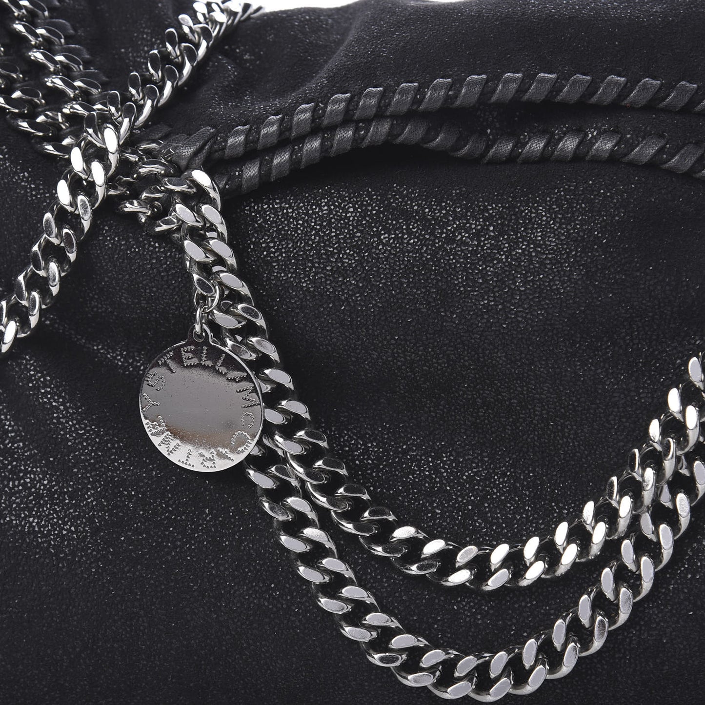 Shaggy Deer Falabella Fold Over Tote Black