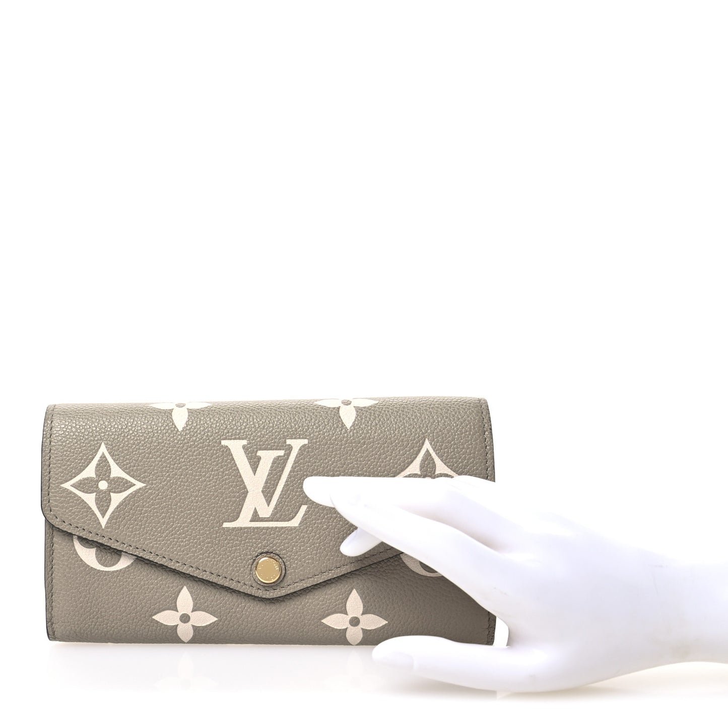 Empreinte Monogram Giant Sarah Wallet Tourterelle Creme