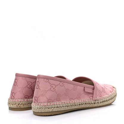 Gucci Monogram Espadrilles 37.5 Soft Pink 4 of 8