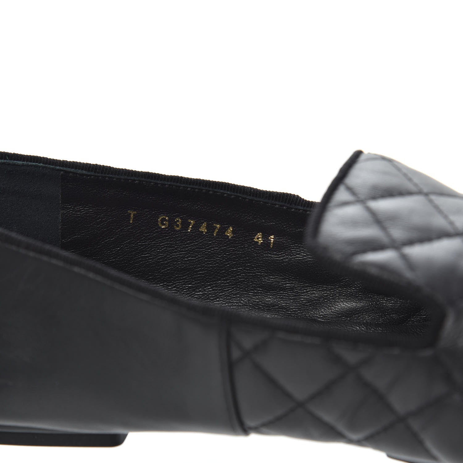 Chanel Lambskin Quilted Cap Toe Slipper With Pouch 41 Black 8 of 10