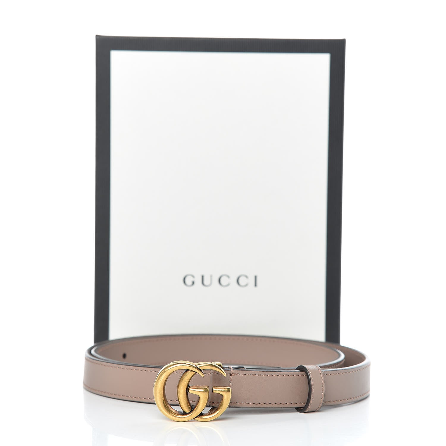 Gucci Calfskin Double G 20mm Belt 90 36 Porcelain Rose 7 of 7