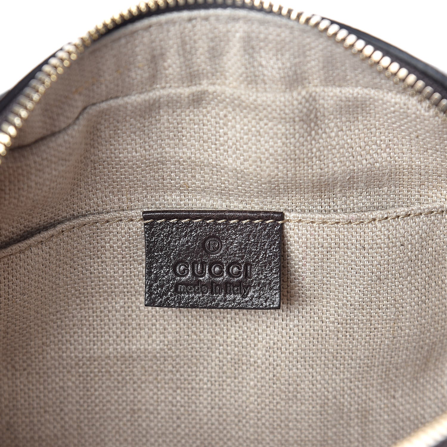 Gucci GG Supreme Monogram Web Small Webby Bee Shoulder Bag Dark Brown 6 of 9