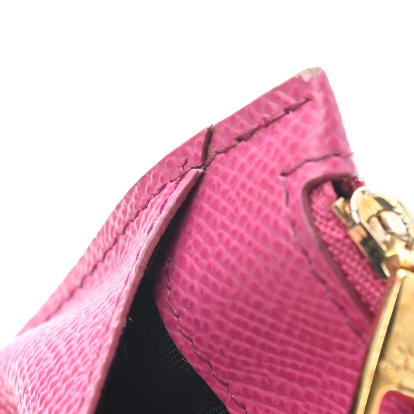 Dauphine Embellished Logo Zip Card Holder Pink