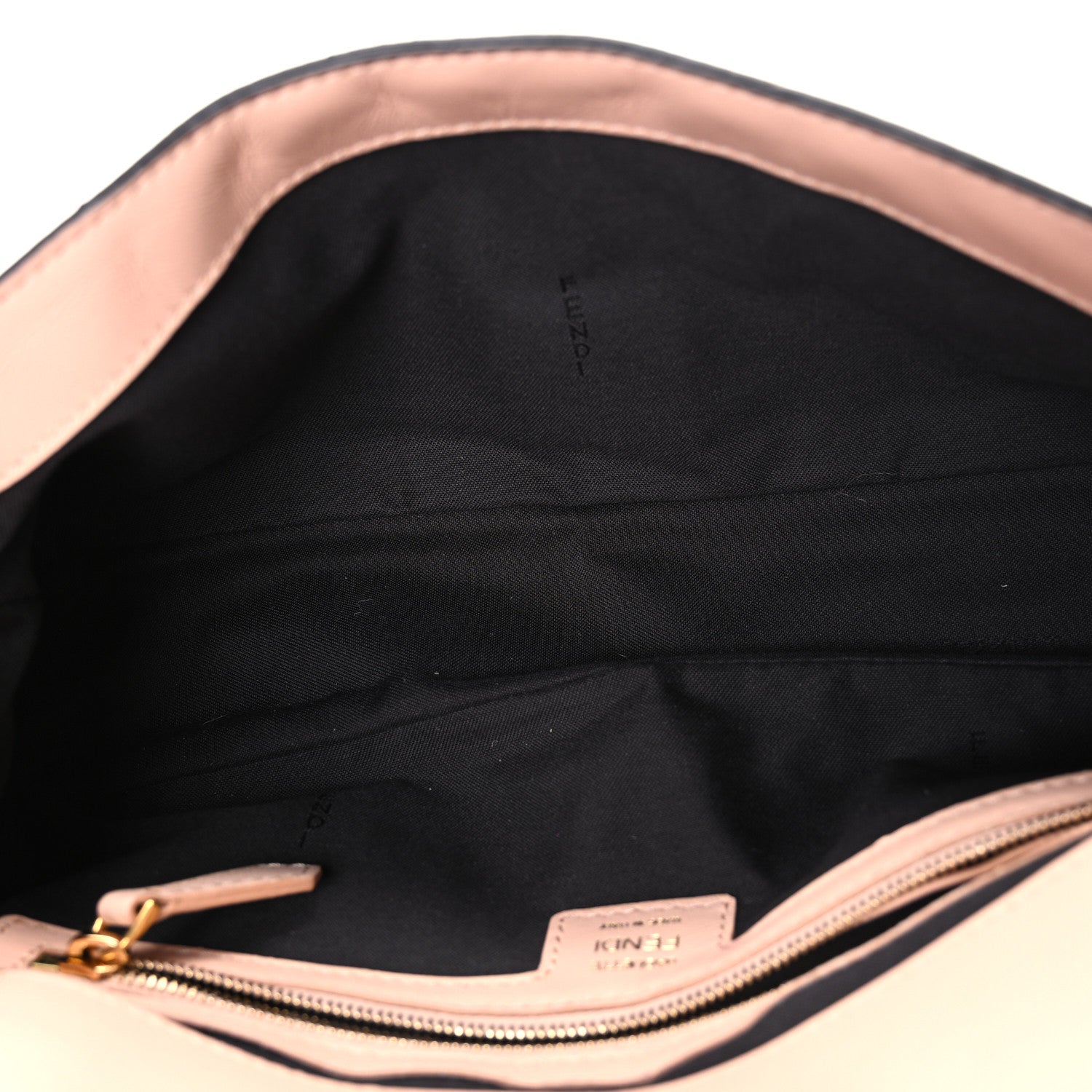 Fendi Nappa FF 1974 Embossed Baguette Baby Pink 5 of 10
