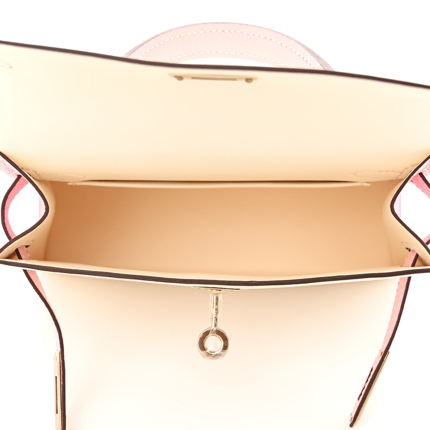 Chevre Mysore Horseshoe Mini Kelly Sellier 20 Nata Rose Sakura