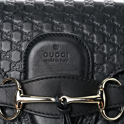 Gucci Microguccissima Medium Emily Chain Shoulder Bag Black 14 of 16