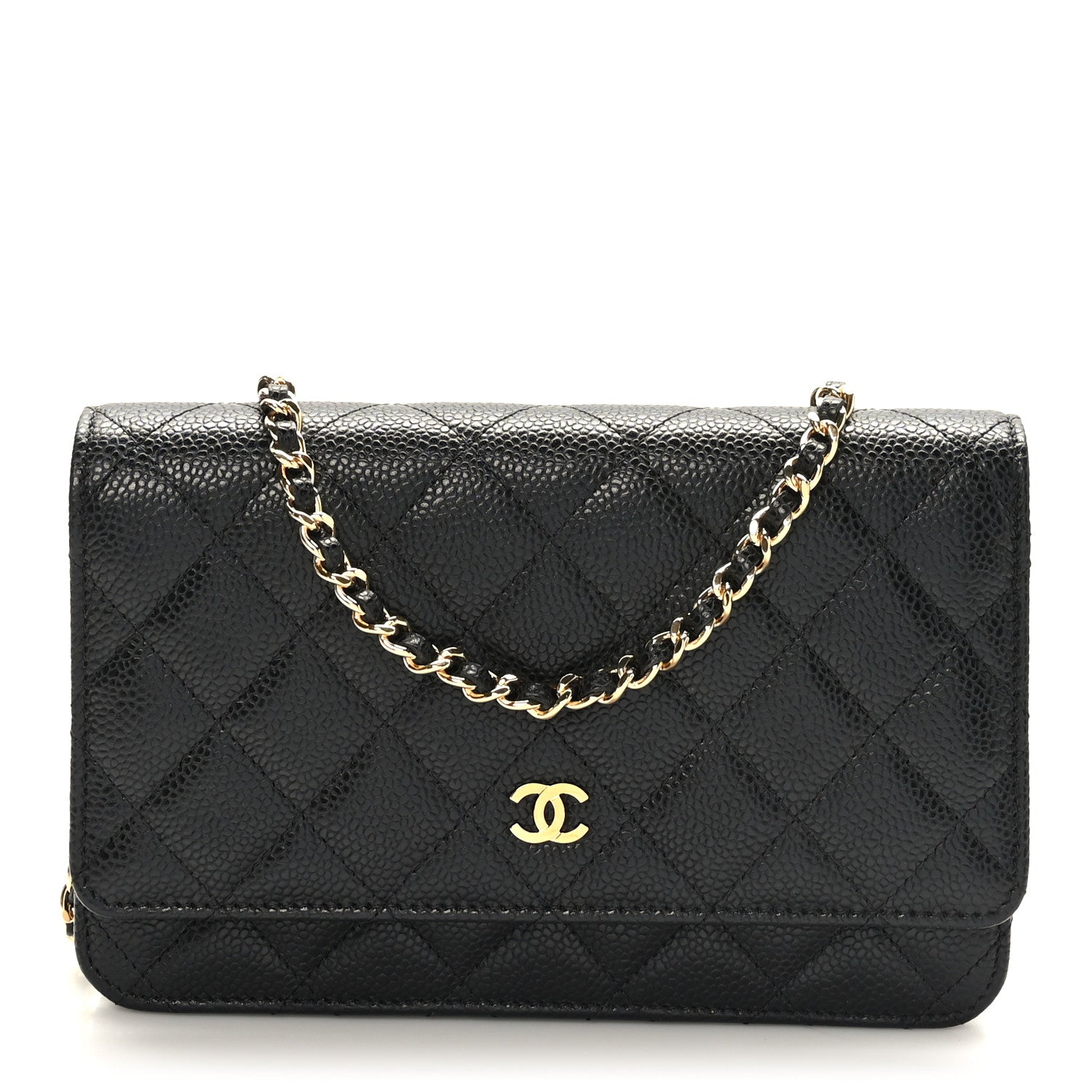 Chanel Caviar Quilted Wallet on Chain WOC Black 1 of 10