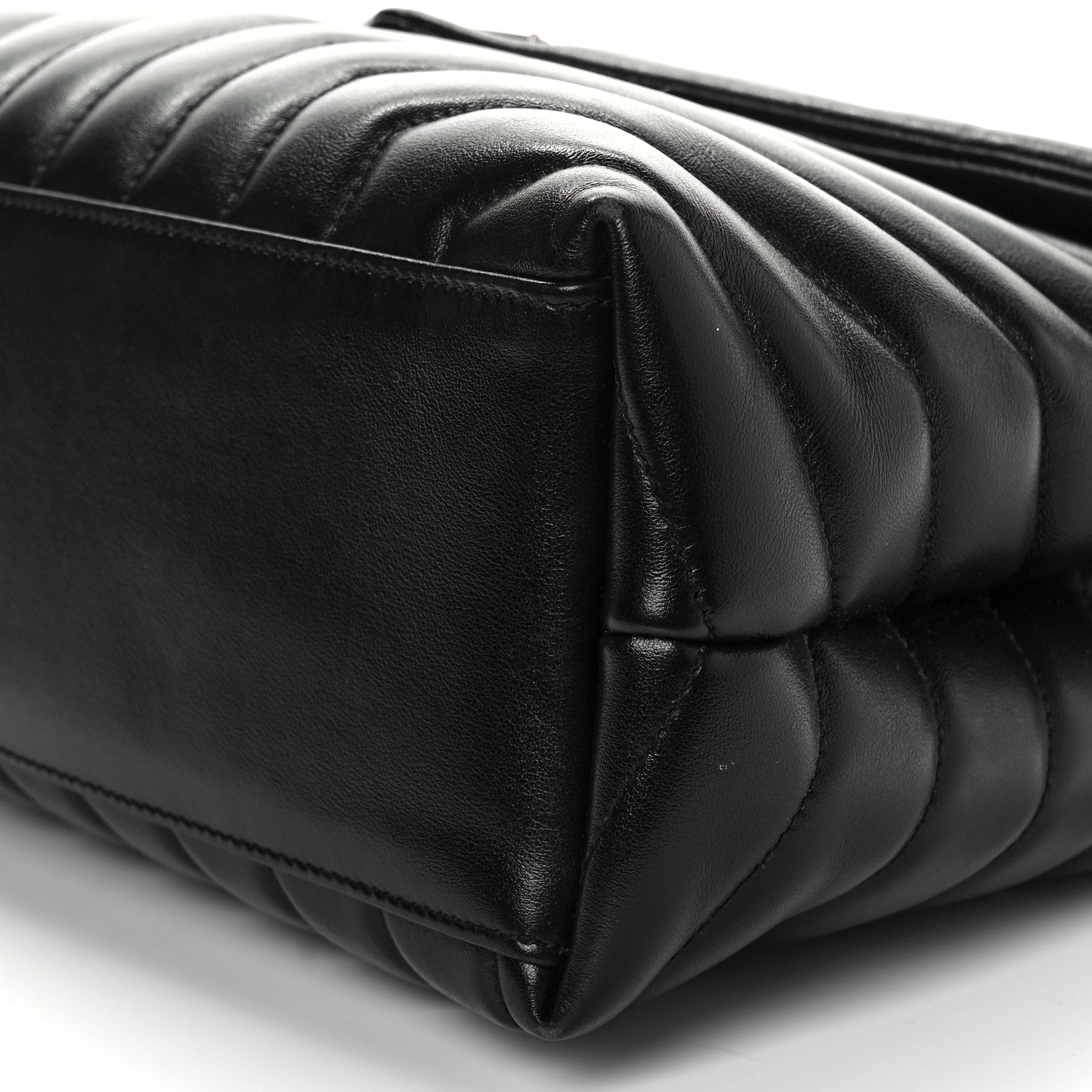 Saint Laurent Calfskin Y Quilted Monogram Medium Loulou Chain Satchel Black 8 of 10