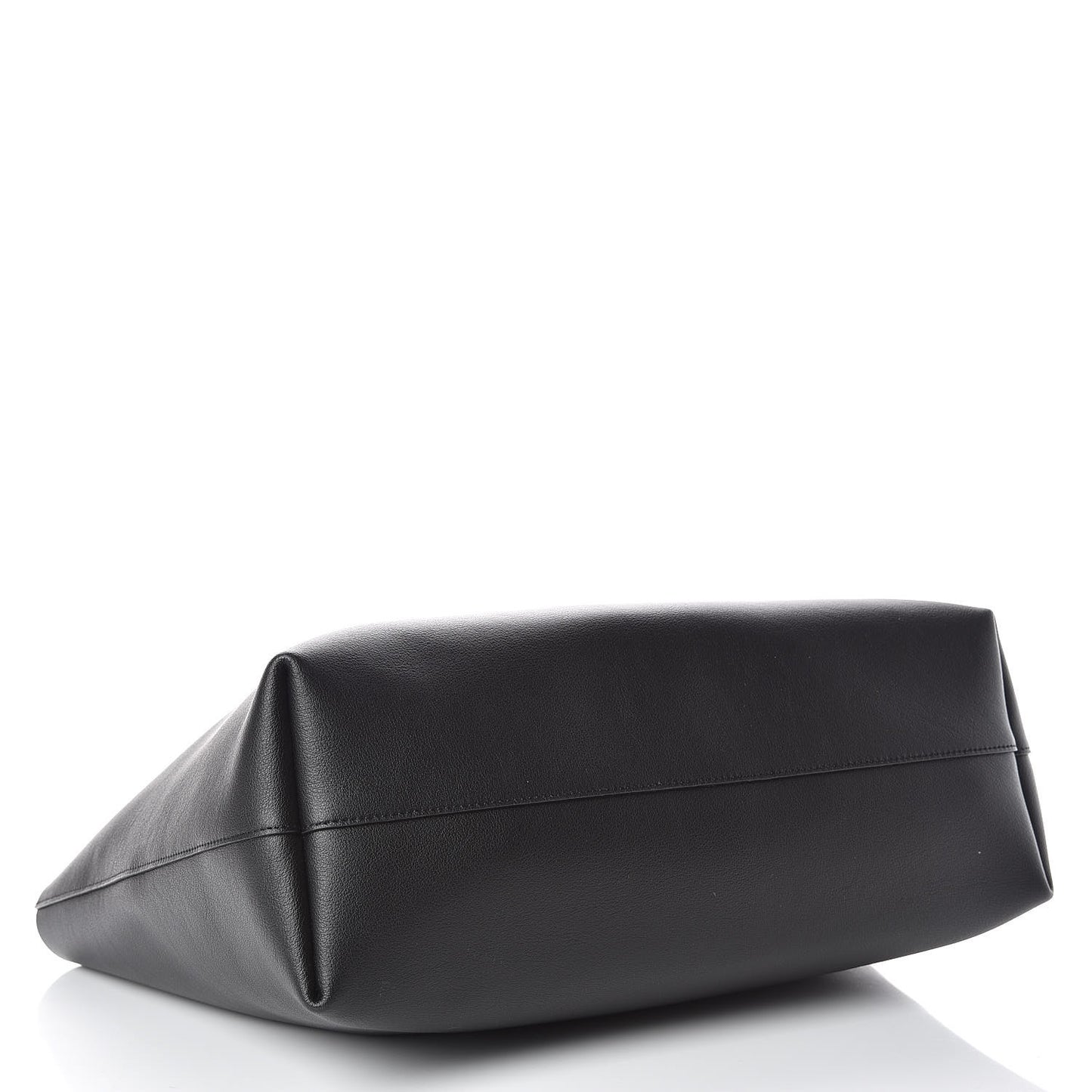 Calfskin Large Shopping Tote Black