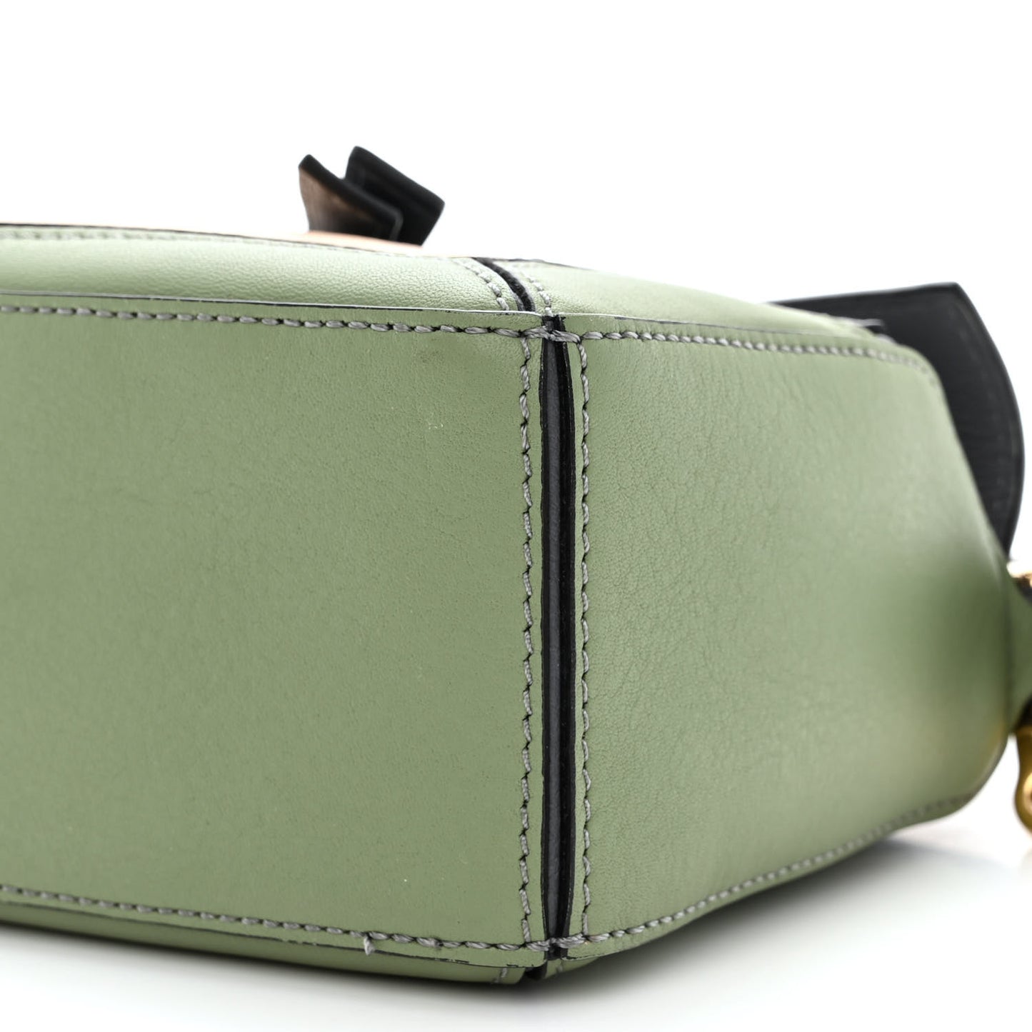 Calfskin Mini Puzzle Bag Asphalt Grey Nude