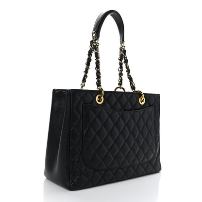 Chanel Caviar Quilted Grand Shopping Tote GST Black 3 of 9