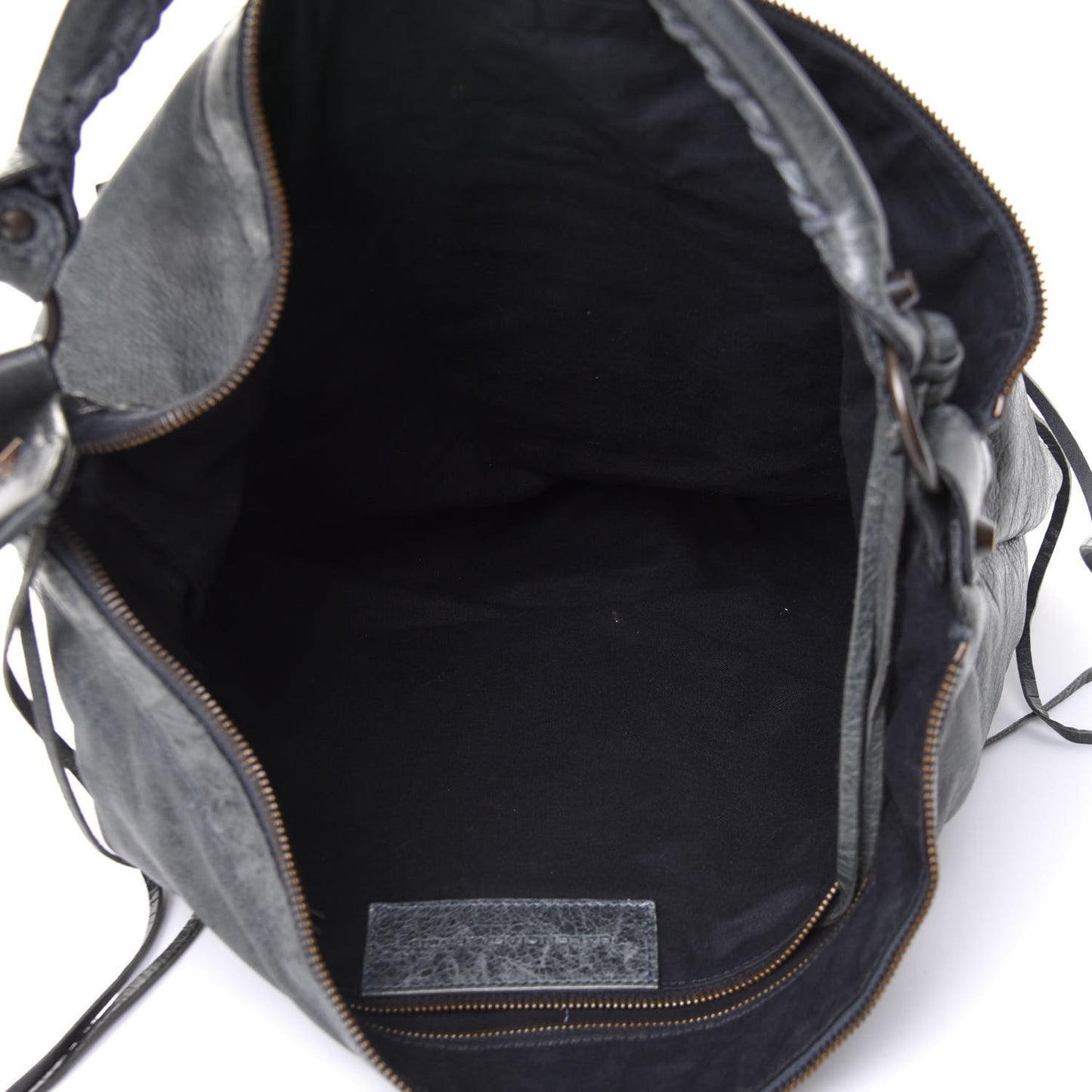 Agneau Classic Hardware Day Hobo Anthracite