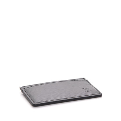 Louis Vuitton Epi Card Holder Black 4 of 8