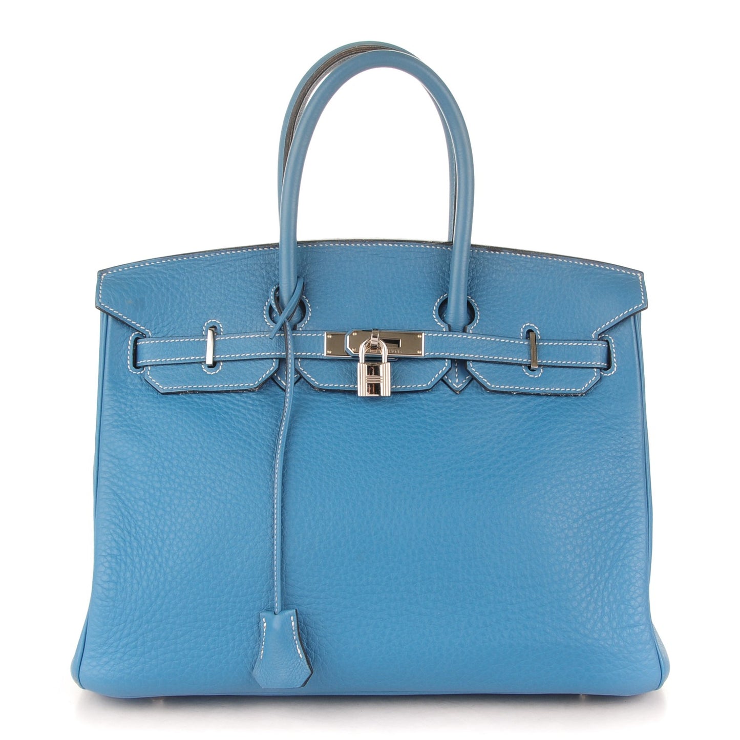 Taurillon Clemence Birkin 35 Blue Jean