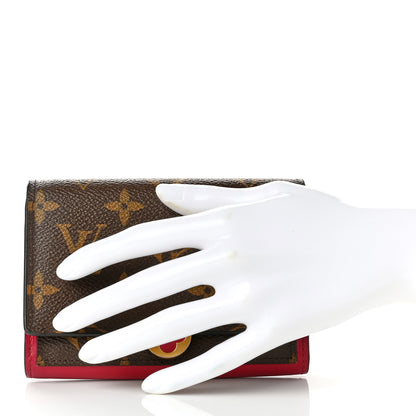 Louis Vuitton Monogram Flore Compact Wallet Coquelicot 2 of 6