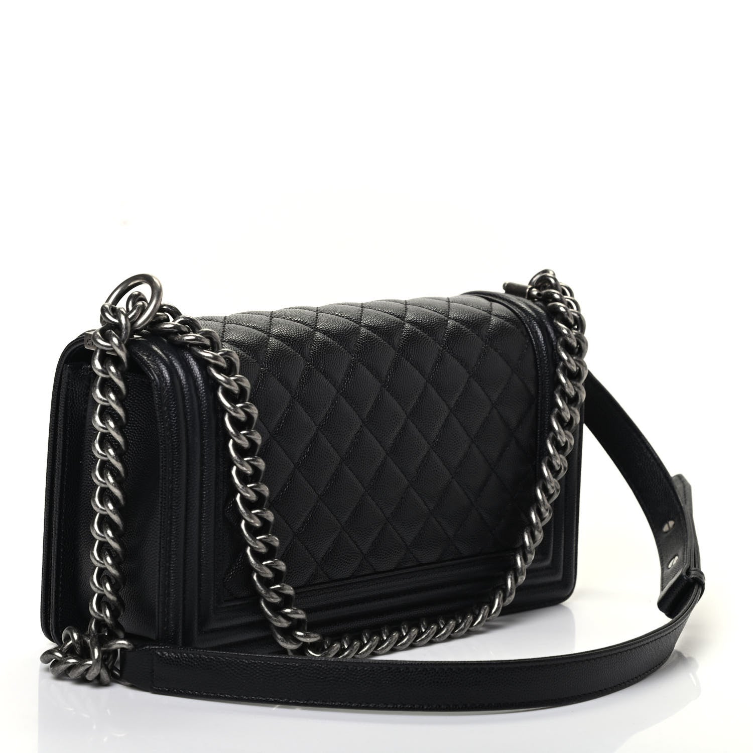 Chanel Caviar Quilted Medium Boy Flap Black 2 of 4