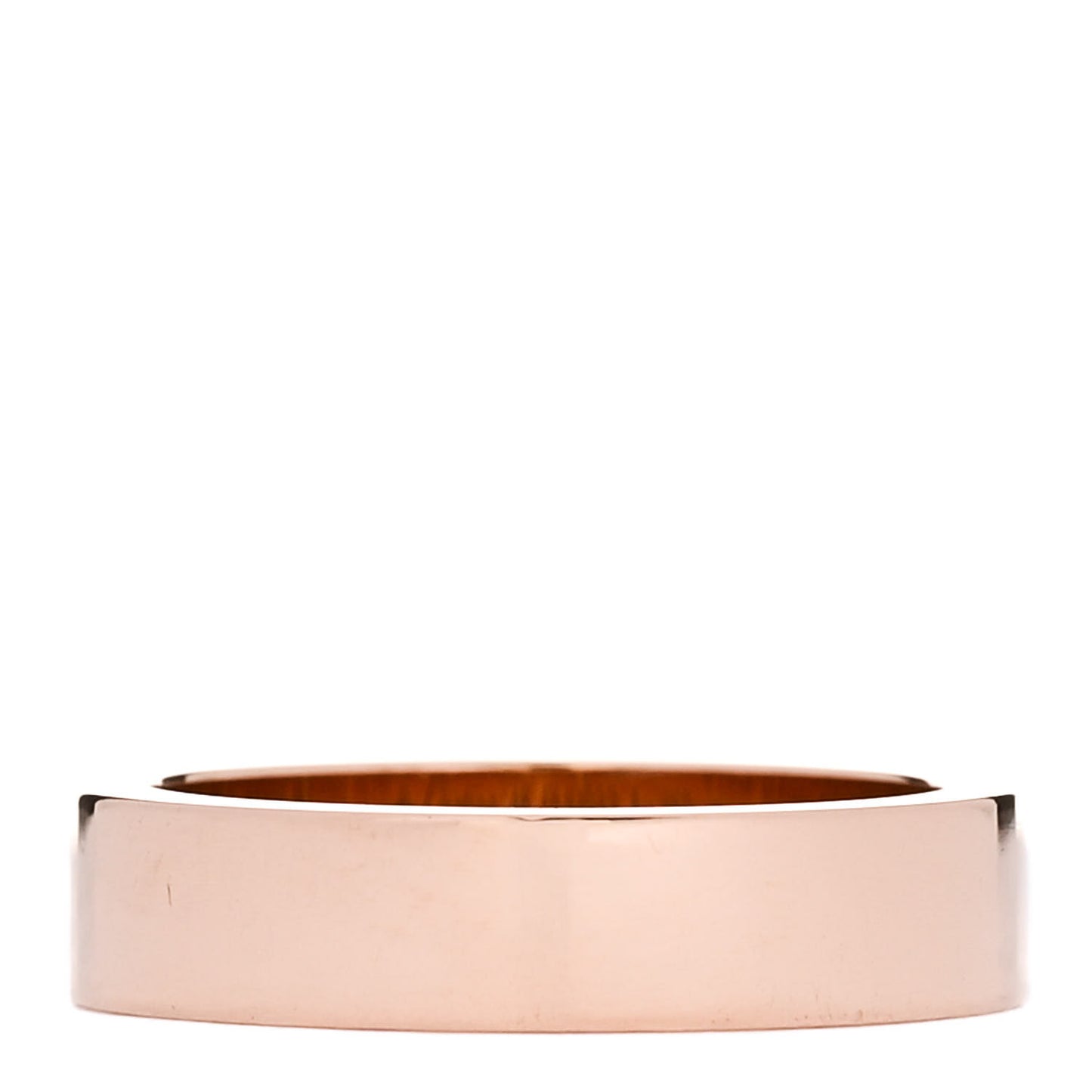 18K Pink Gold Diamond 4mm C De Cartier Wedding Band Ring 46 3.75
