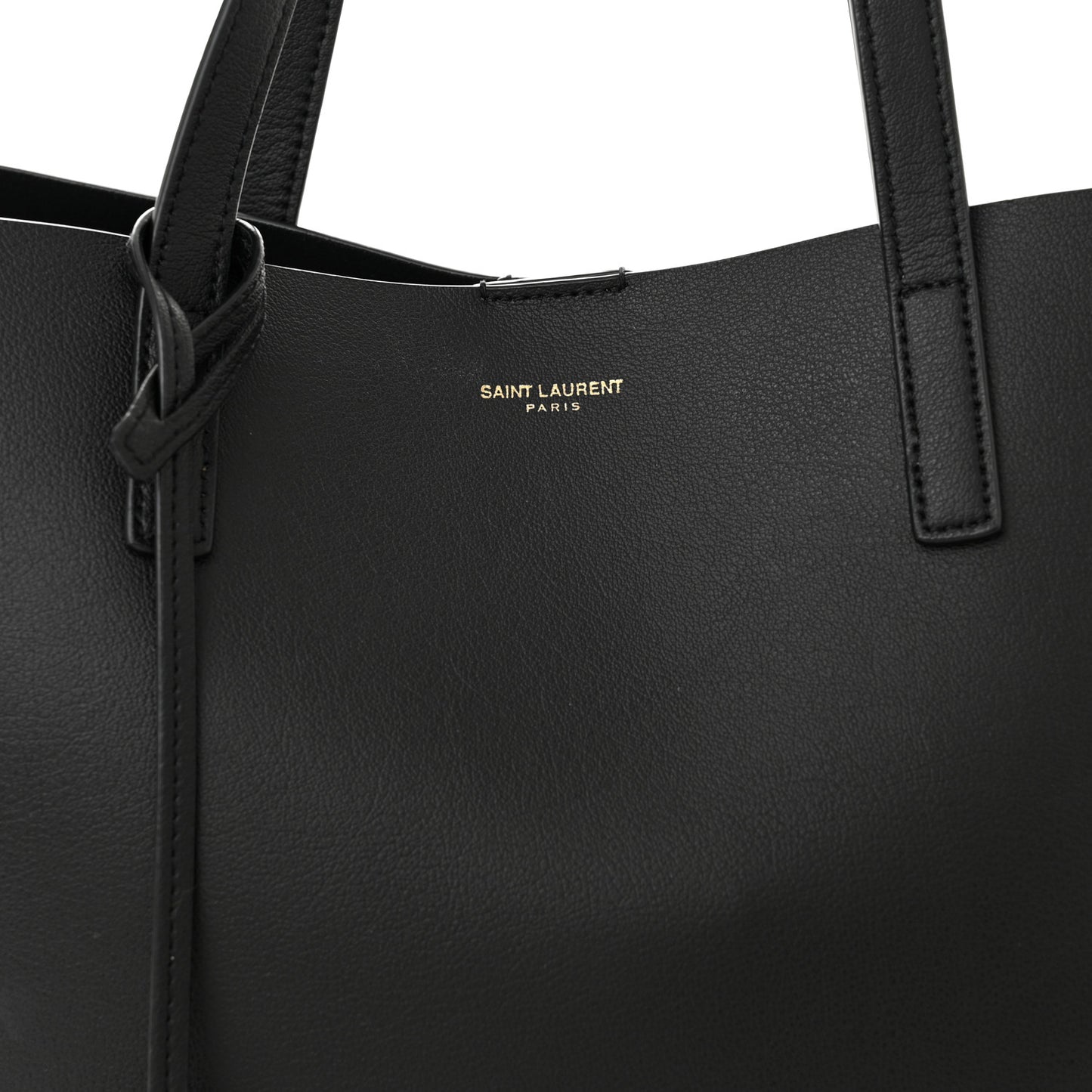 Calfskin Large Shopping Tote Black