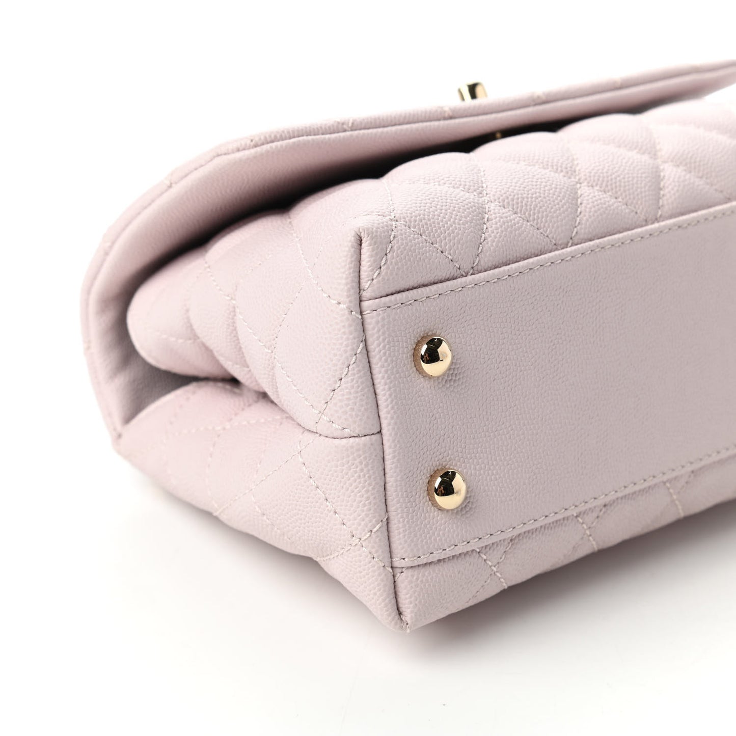 Caviar Quilted Mini Coco Handle Flap Lilas Lilac