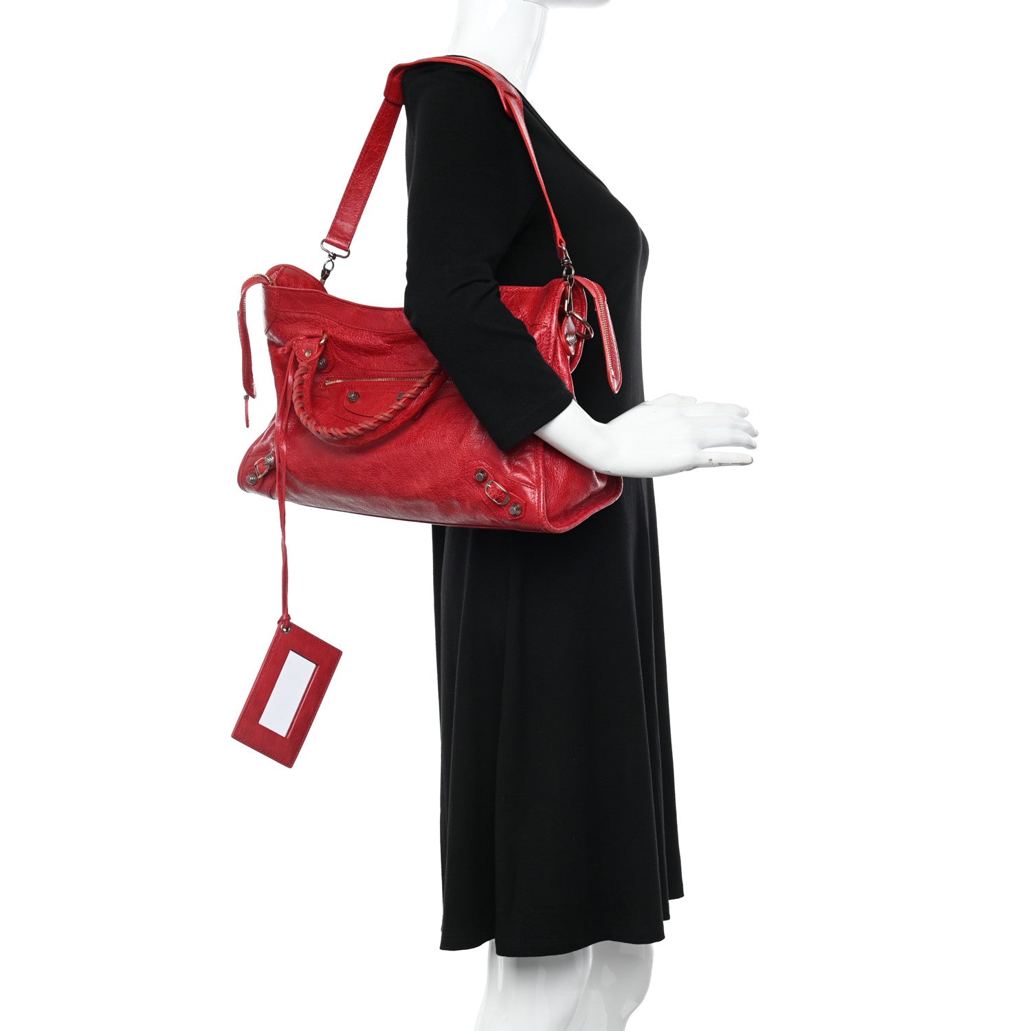 Balenciaga Agneau Giant 12 Rose Gold Hardware City Rouge Coquelicot 2 of 10