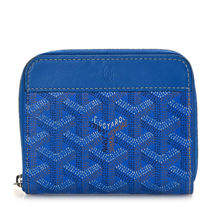 Goyard Goyardine Matignon PM Wallet Blue 1 of 9