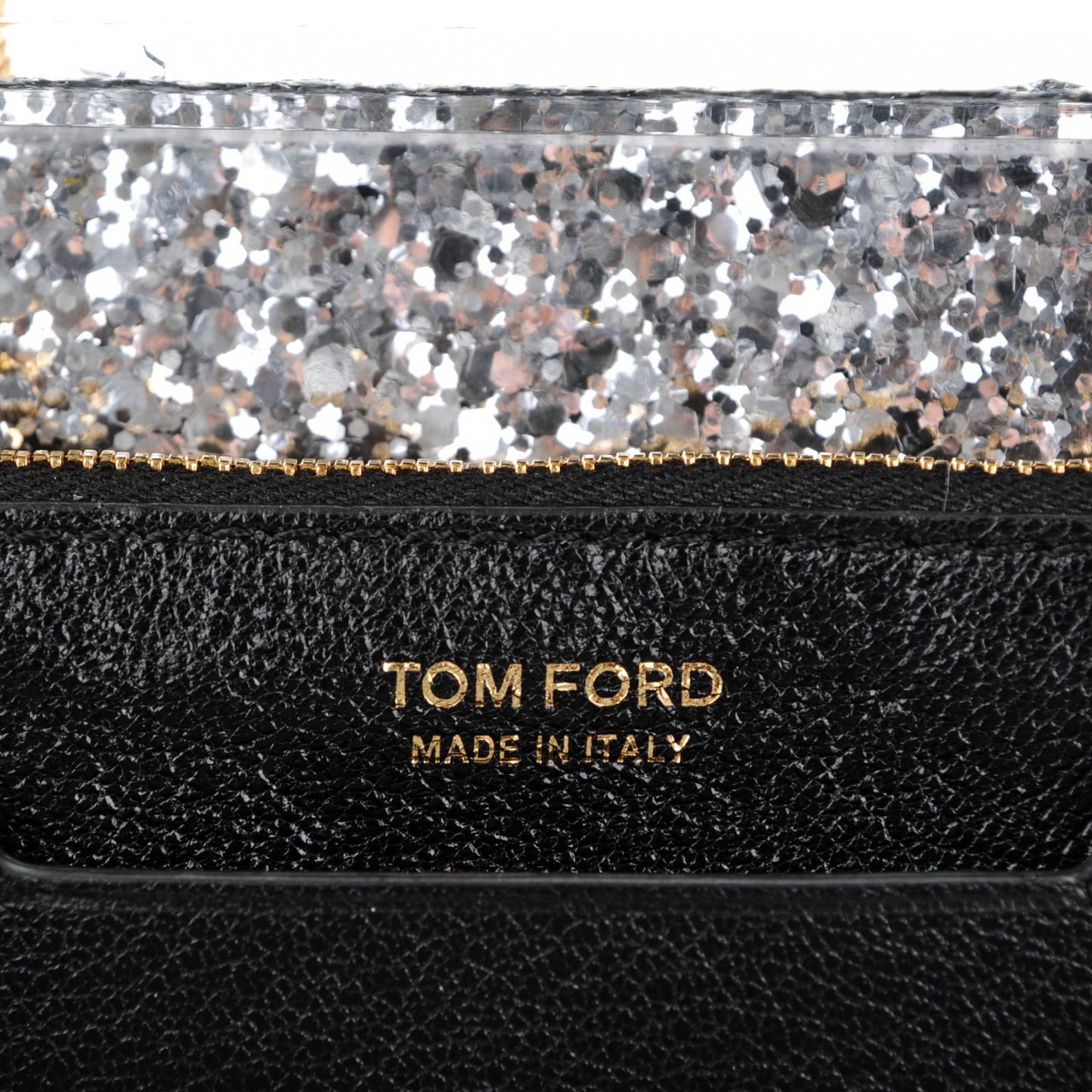 Sequin Plexiglass Lipstick Minaudière Clutch