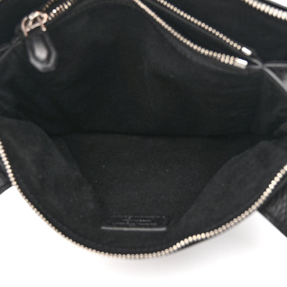 Salvatore Ferragamo Grained Calfskin Logo Shoulder Bag Black 6 of 10