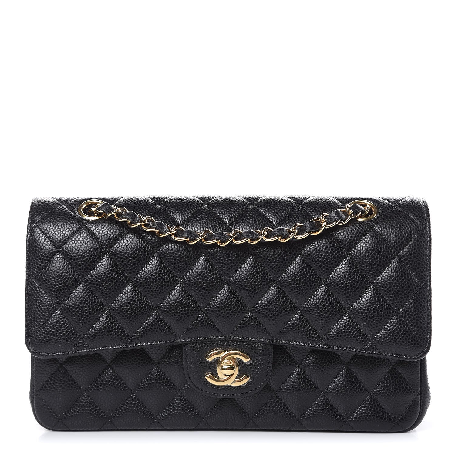 Chanel Caviar Quilted Medium Double Flap Black 1 of 10