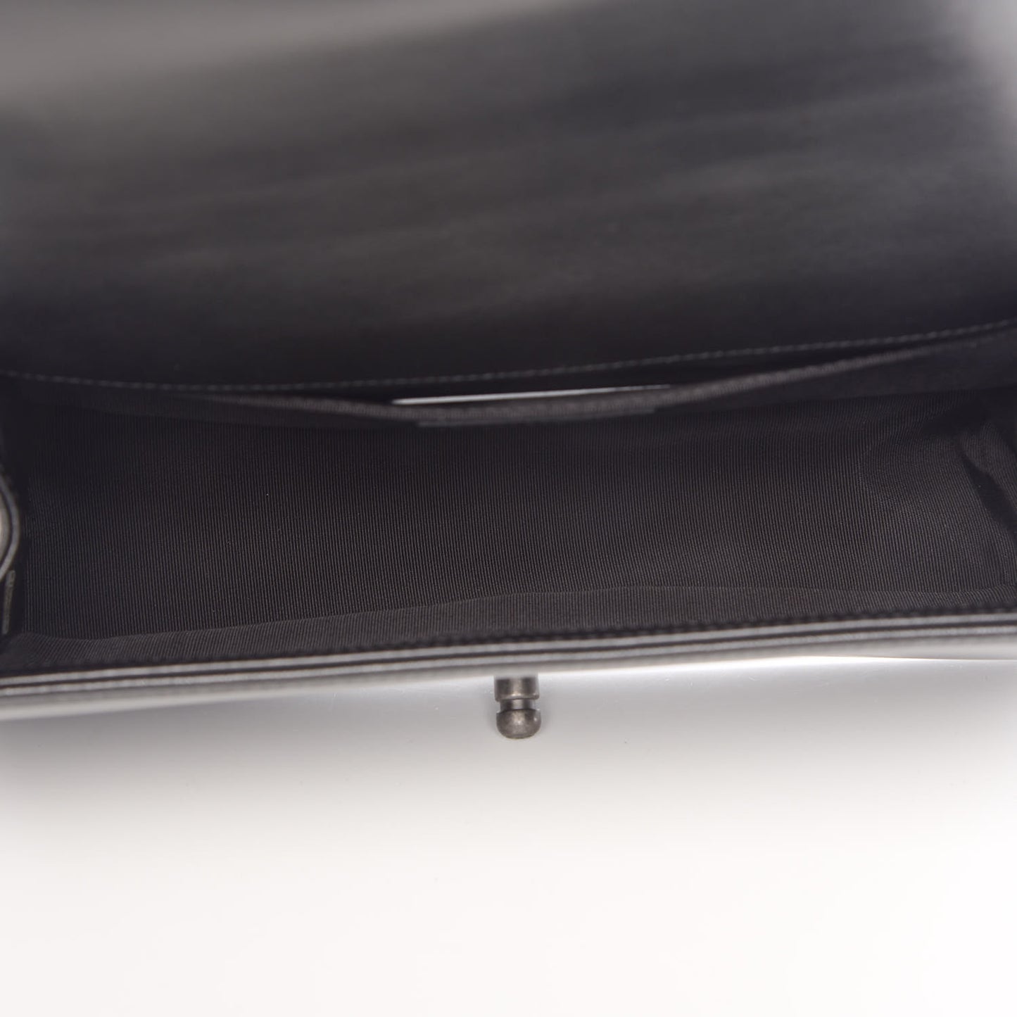 Lambskin Quilted Medium Boy Flap Black