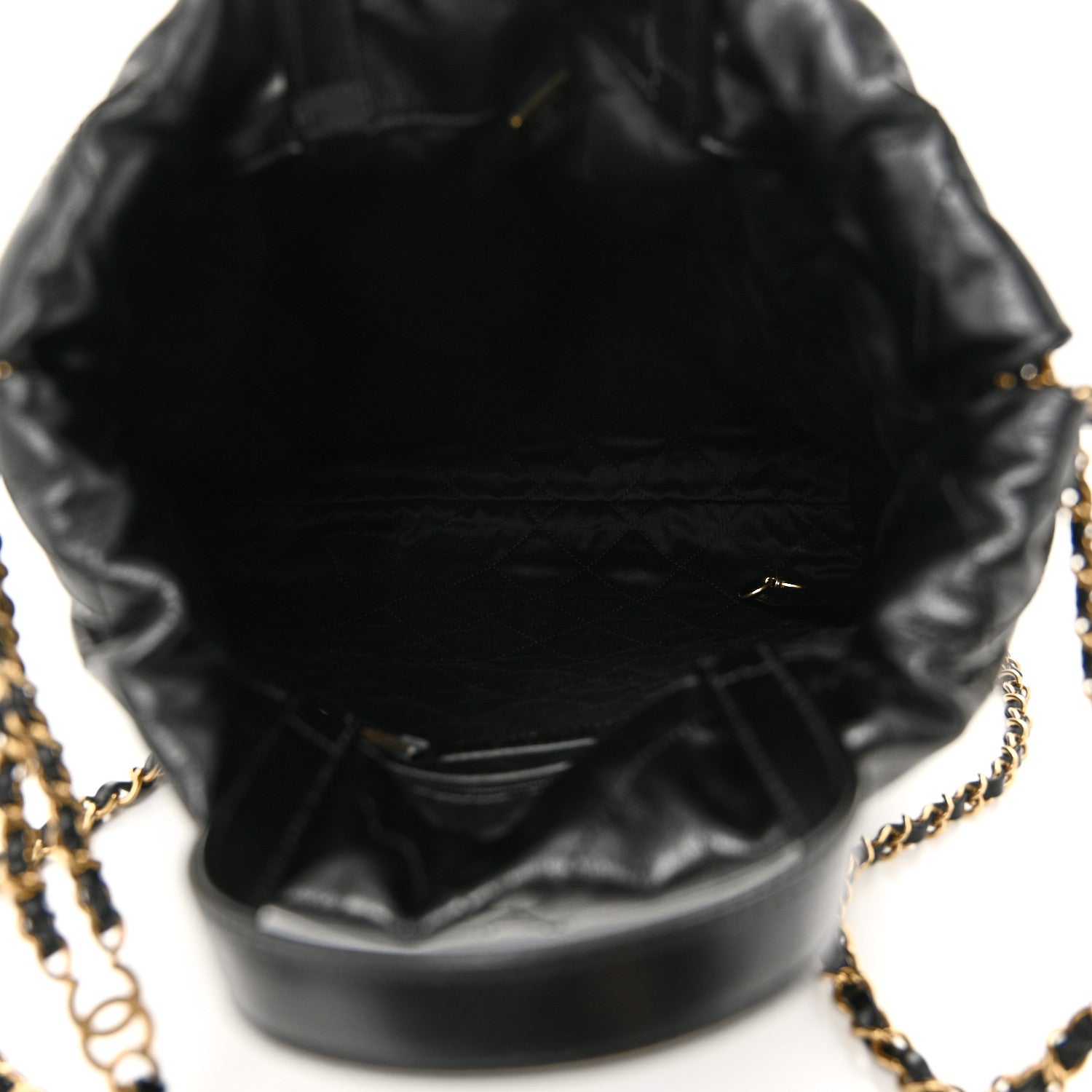 Chanel Shiny Calfskin Quilted Chanel 22 Backpack Black 5 of 10