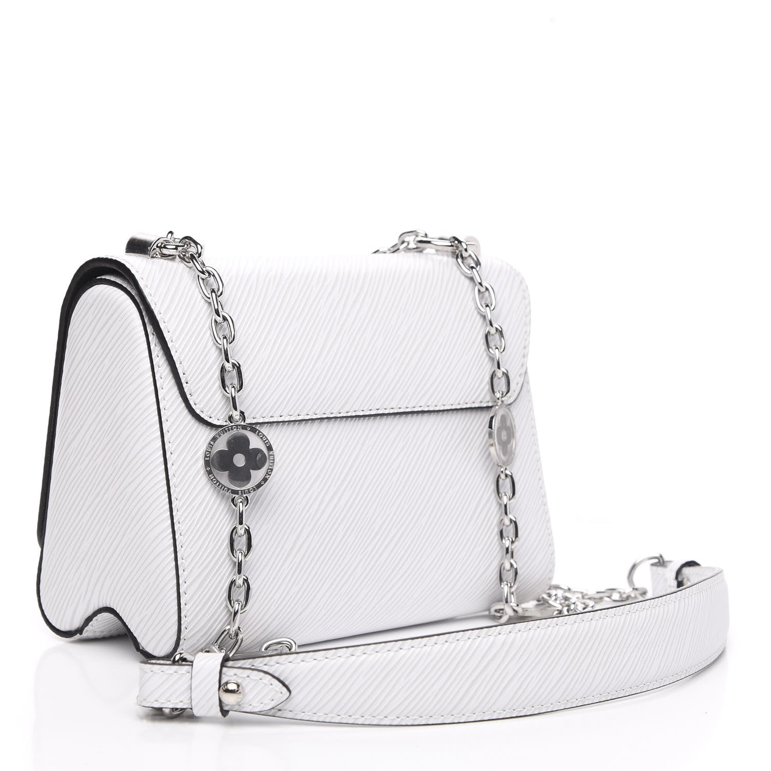 Louis Vuitton Epi Flower Jewels Twist Shoulder Bag PM White 3 of 8