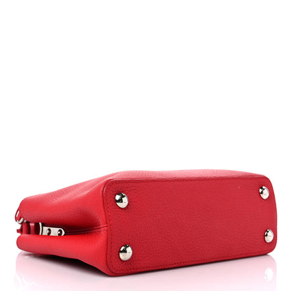 Louis Vuitton Taurillon Capucines BB Rubis 3 of 9
