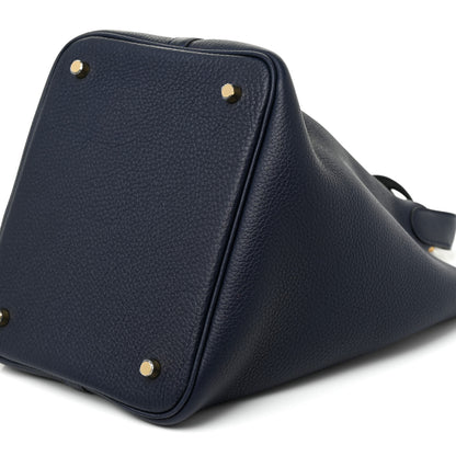 Hermes Taurillon Clemence Picotin Lock 22 MM Bleu Nuit 15 of 18