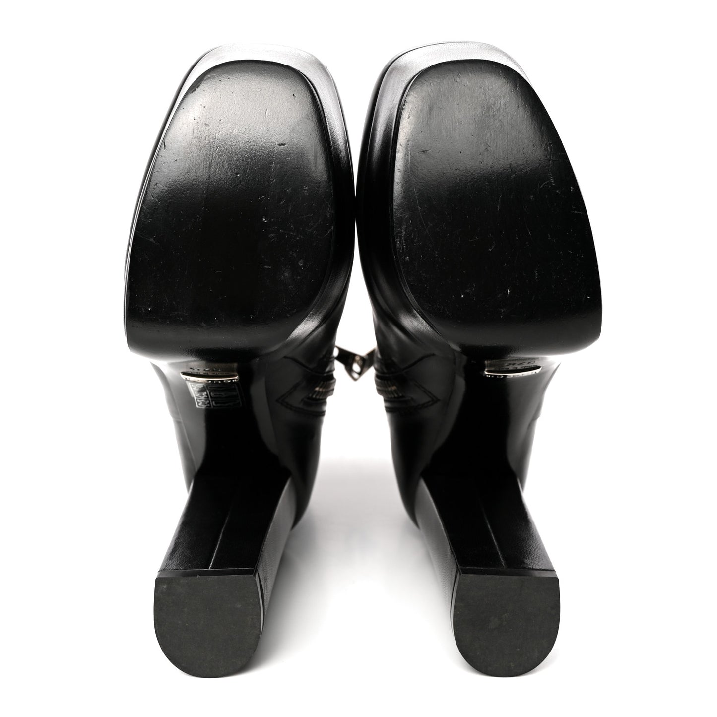 Kid Side Zip Platform Boots 37.5 Black